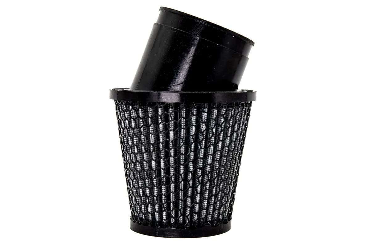 Filter Air Kart Asphalt 2.437in Inlet 4in Black
