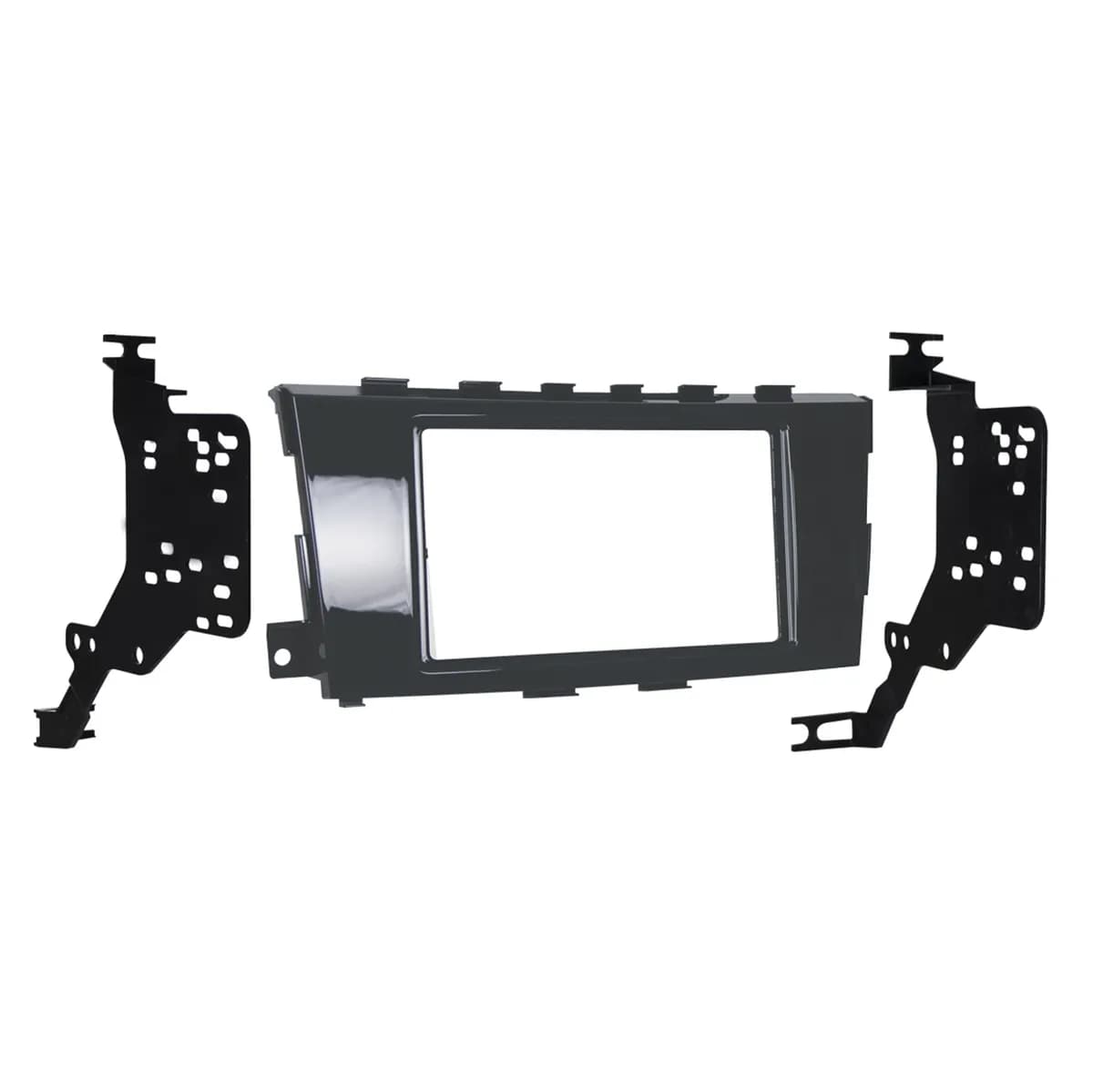 Custom Fit Mounting Kit; ISO Double DIN Radio Provision; Incl.: Radio Trim Panel/Radio Brackets; High Gloss Gray;
