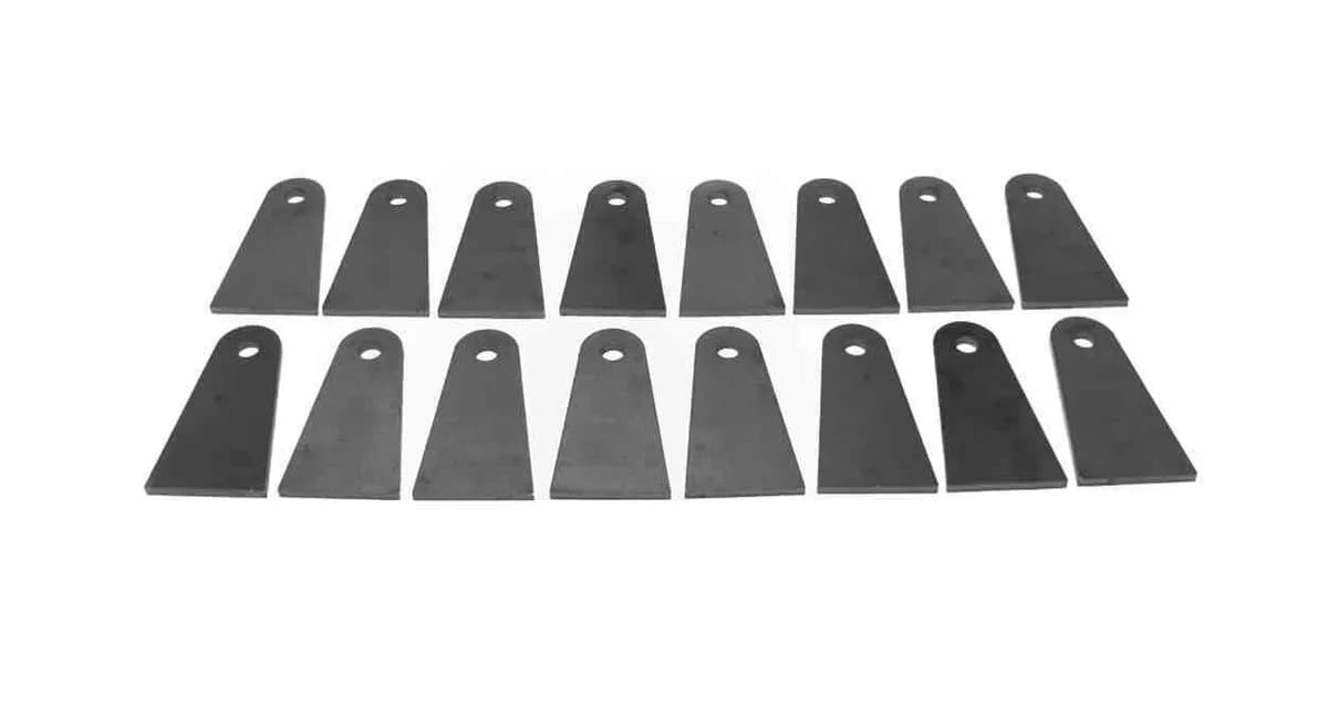 Steinjäger Tabs and Clevises, Weld On 4 Link Tab and Clevis Kits 0.563 Bore Straight Mount 16 Straight Tabs Four Link Suspension