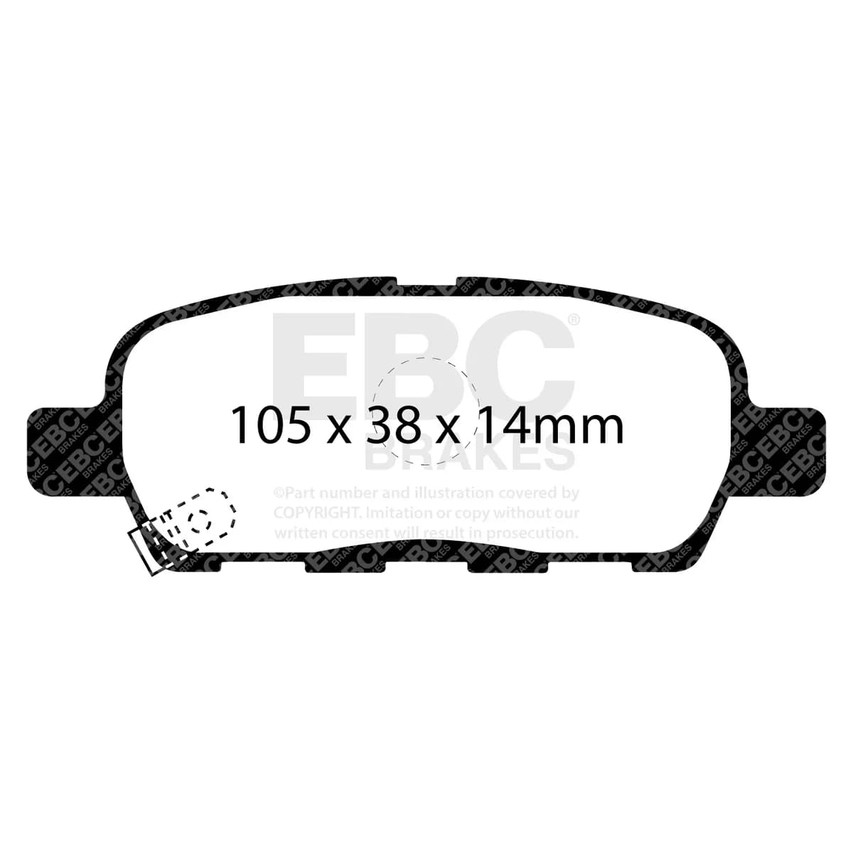Ultimax Pad and Plain Disc Full Kit; Front and Rear; 320mm Rotor Diameter;