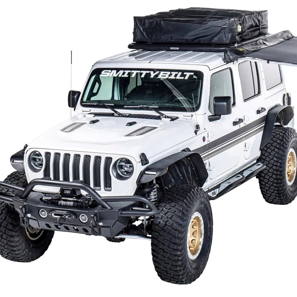 18c Jeep Wrangler JL 4DR Xrc Front And Rear Flat Fender Flare Set of Four