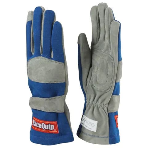 351 Series 1 Layer Nomex Race Gloves Sfi 3.3/ 1 Certified; Blue Small