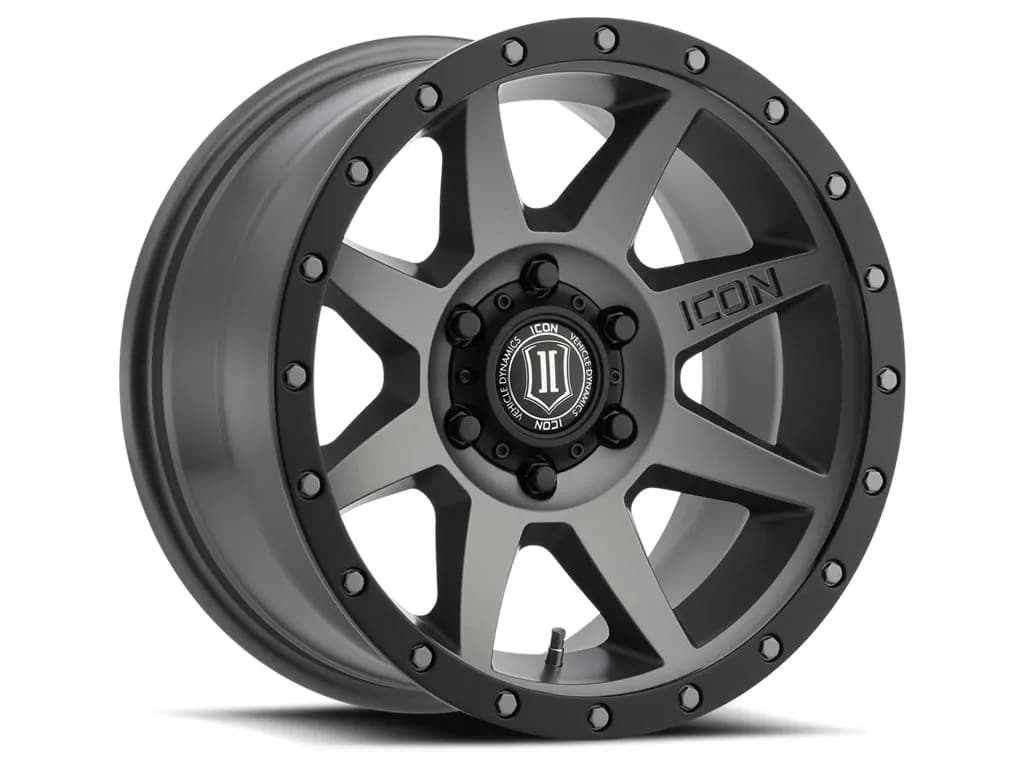 Rebound 17 x 8.5 Titanium 5 x 150 5.75in 25mm 110.1mm Load Rating 2750 Lbs