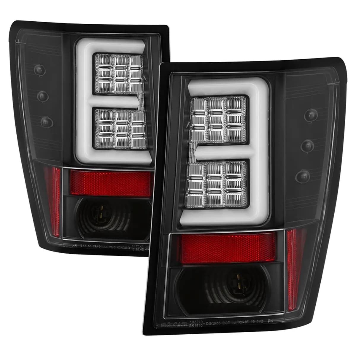 ( Spyder ) Jeep Grand Cherokee 07-10 Light Bar LED Tail Lights - Black