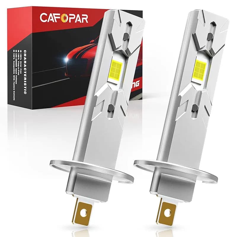 H1 LED Headlight Bulbs Plug and Play 6500K White