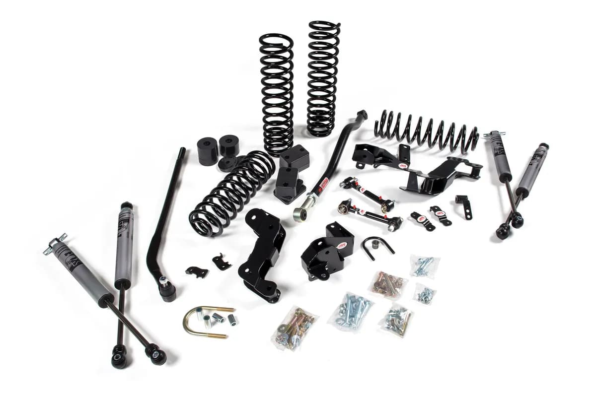 2007-2018 Jeep Wrangler JK J-Kontrol 4 Door 3.5 Inch Lift Kit w/ Fox Adventure Series Shocks JSPEC