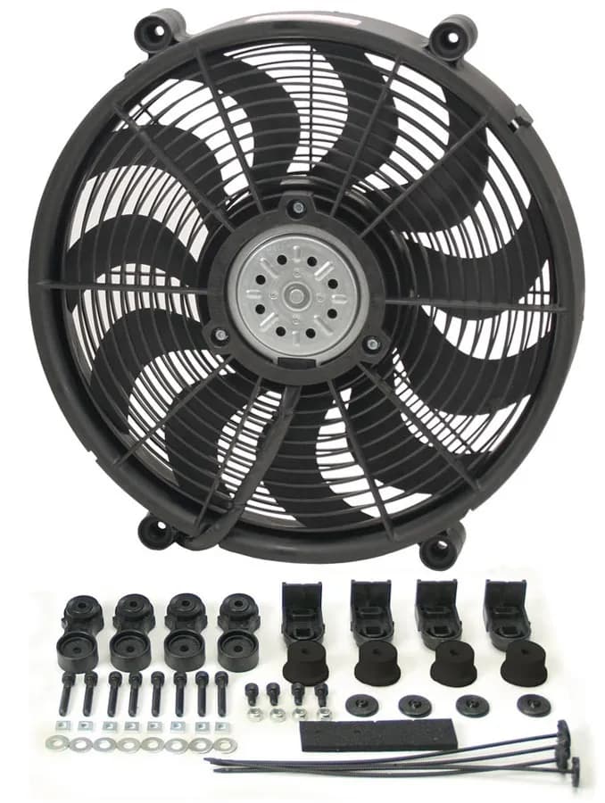 17 High Output Single RAD Pusher/Puller Fan with Premium Mount Kit