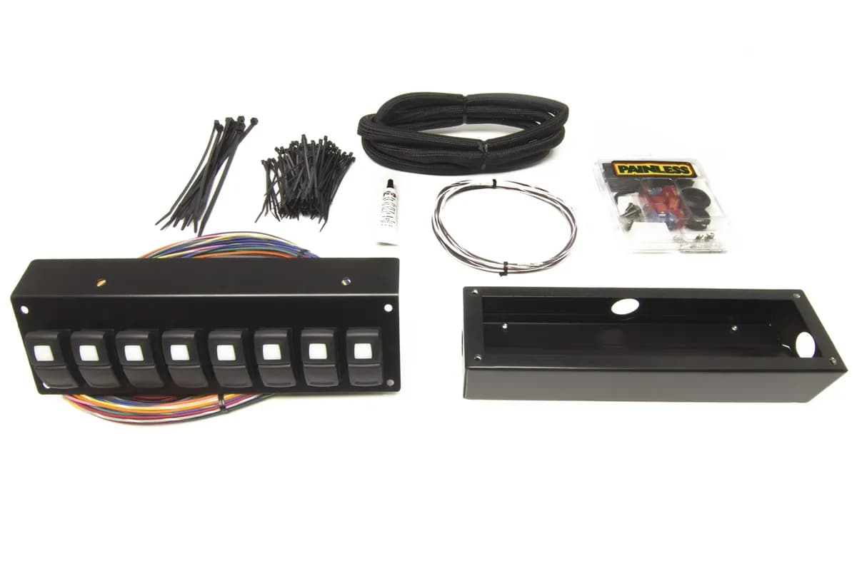 Track Rocker 8 Switch Customizable Flanged Mount