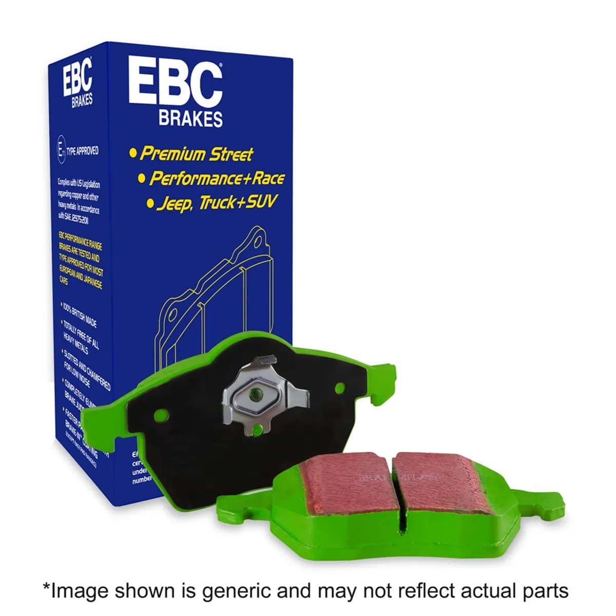 6000 Series Greenstuff Truck/SUV Brakes Disc Pads; FMSI Pad No. D2233;