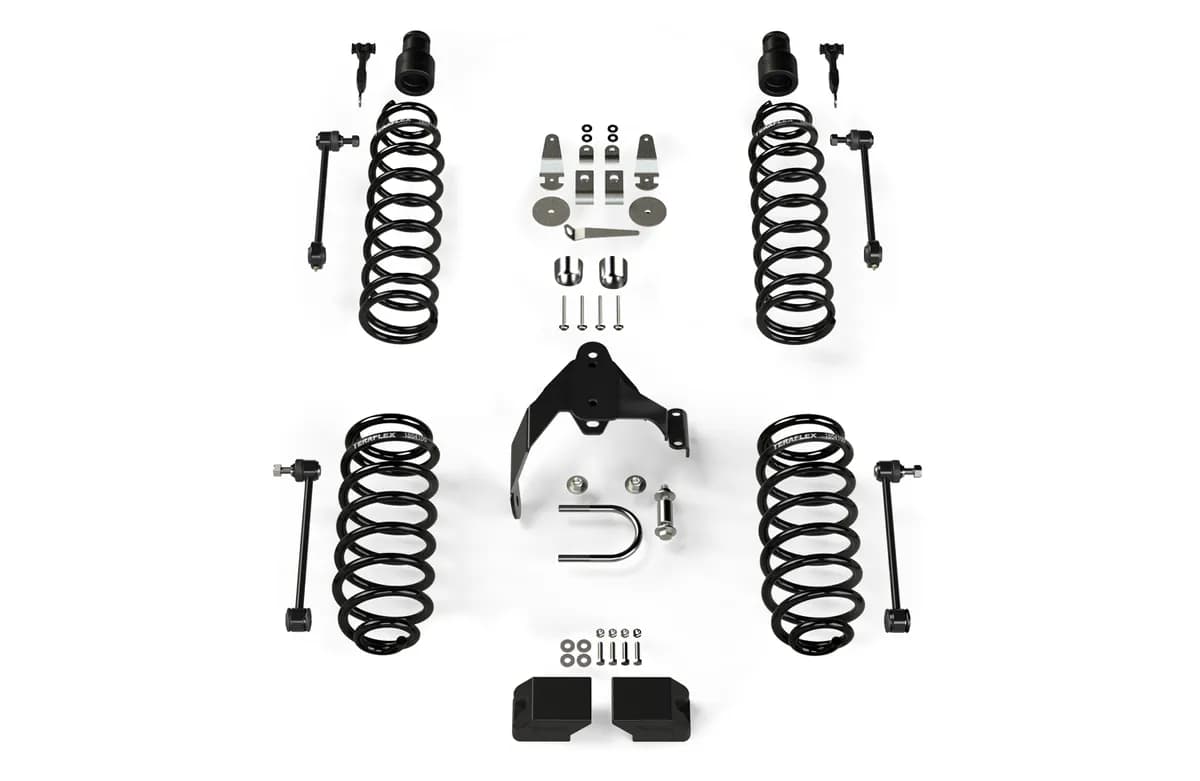 0718 Wrangler 4DR 3in Lift Kit Spring Box