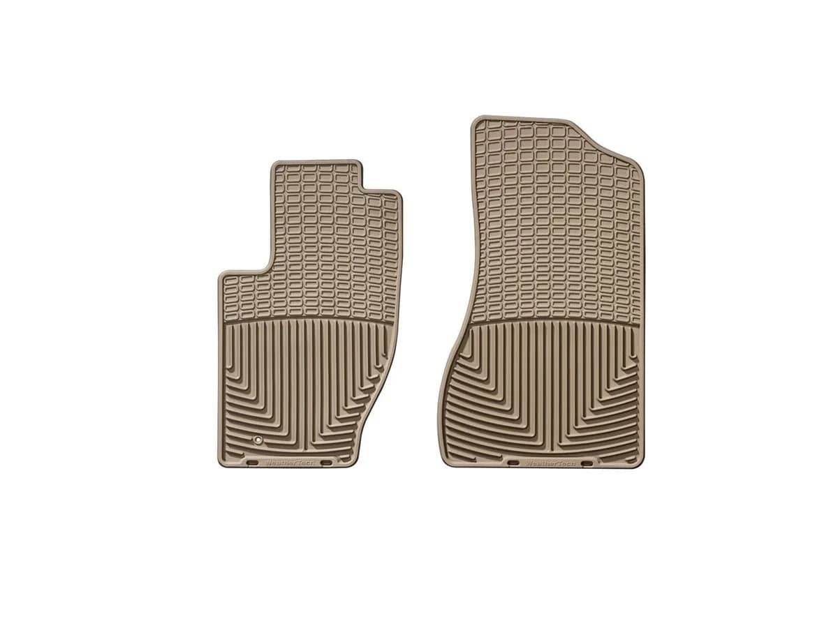 2006 + Jeep Commander Tan Front Rubber Mats / 1999 - 2004 Jeep Grand Cherokee Tan Front Rubber Mats / 2005 - 2010 Jeep Grand Cherokee Tan Front Rubber Mats