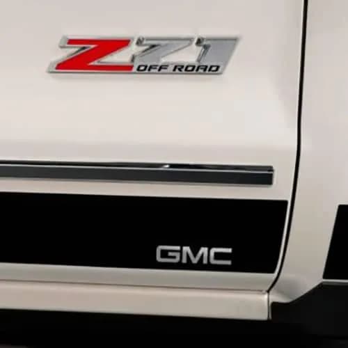 2014-2018 GMC Sierra LD - Crew Cab - 6.5 Bed - 10 pcs - Rocker Panels Trim GM Black Platinum Rocker Panels GM Official Licensed Product - Made in the USA