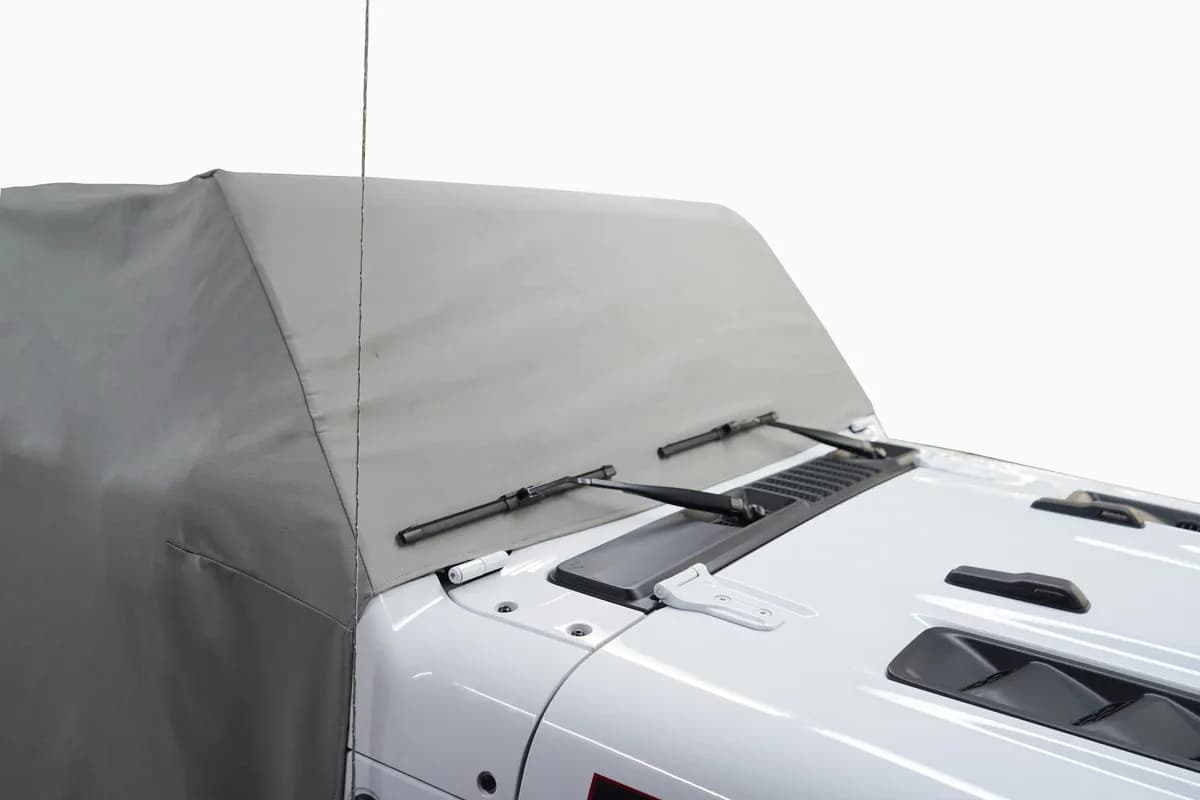 Jeep JL Cab Cover Gray Denim For 18-2024 Wrangler JL 2 Dr All Hardware Removed Mastertop