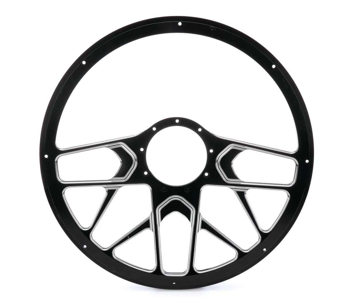 Steering Wheel 1/2 Wrap 15.5in Redline Polished