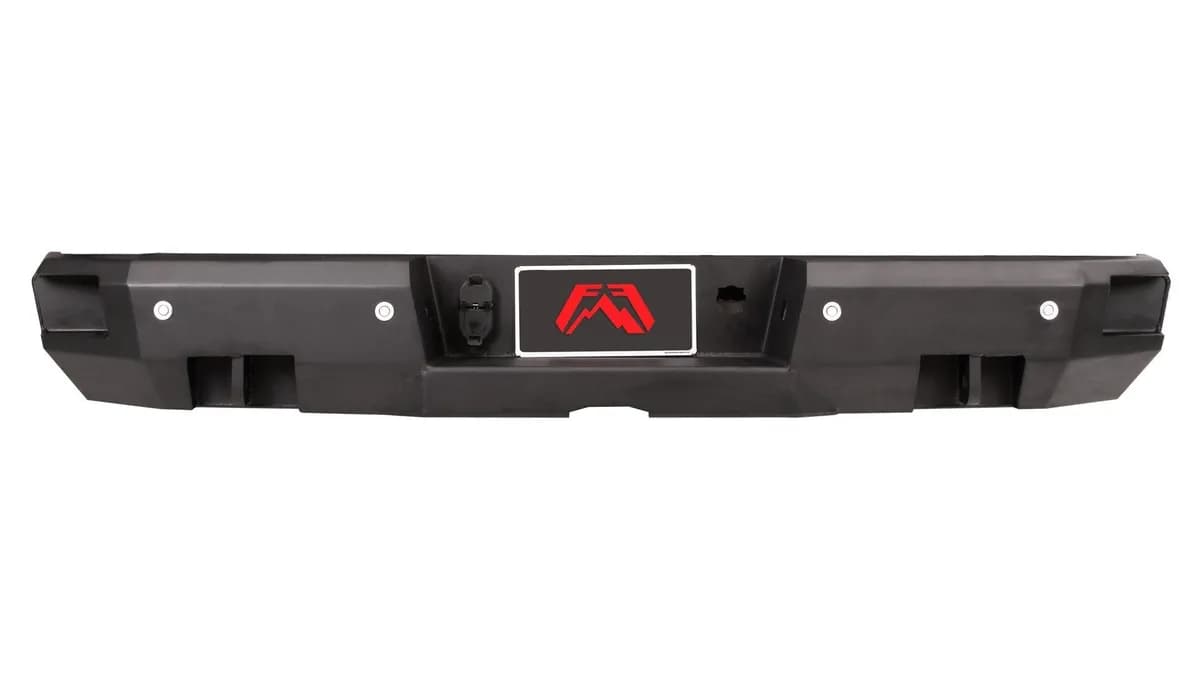 Premium Rear Bumper; 2 Stage Black Powder Coated; Non-Sensor;