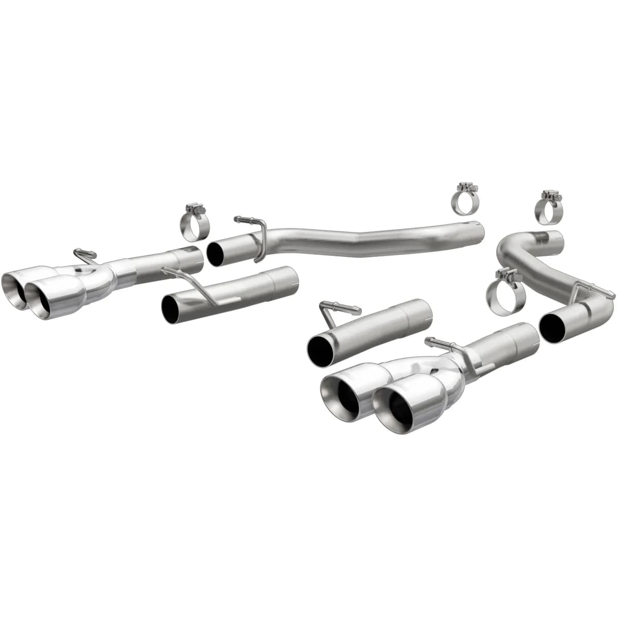 2015 Dodge Challenger V6 3.6L Exhaust Axle-Back Stainless Steel Race Series Round Tips Provided or Reuse OE Tips