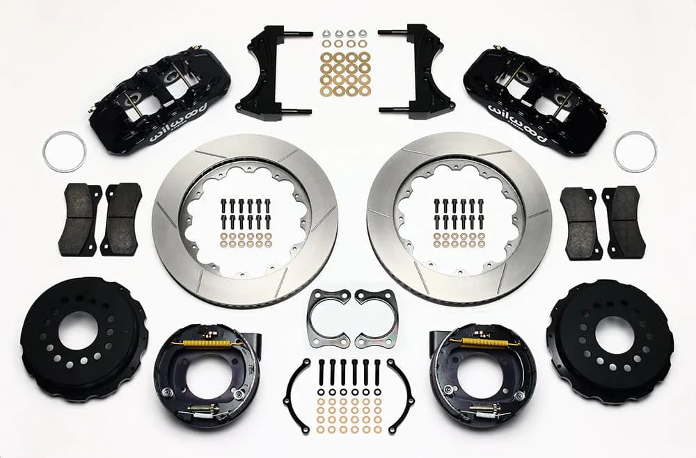 Wilwood AERO4 Rear P-Brake Kit 14.00in Big Ford 2.50in Offset