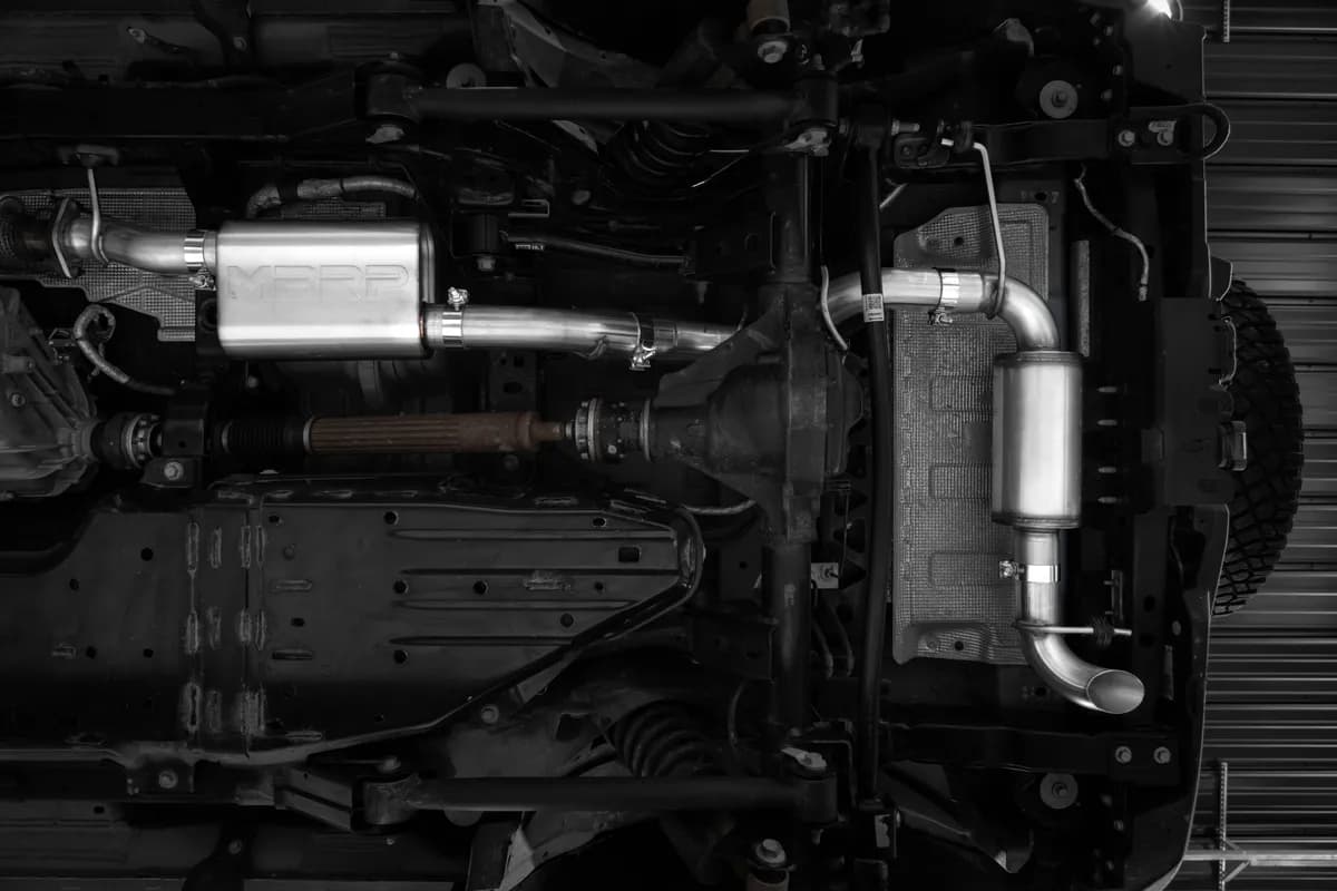 Armor Pro Cat Back Exhaust System; 3 in.; 304 Stainless Steel; Single Rear Exit; 3 in. Turn Down Tail; High Clearance; Touring Profile;