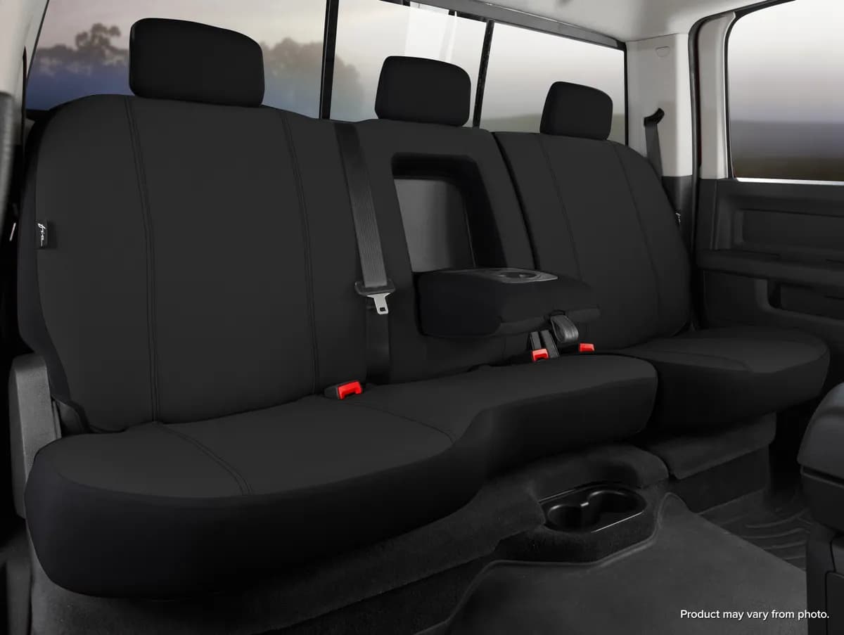 FIA SP85-2 BLACK SP80 Series - Seat Protector Polyester Custom Fit Rear Seat Cover - Black