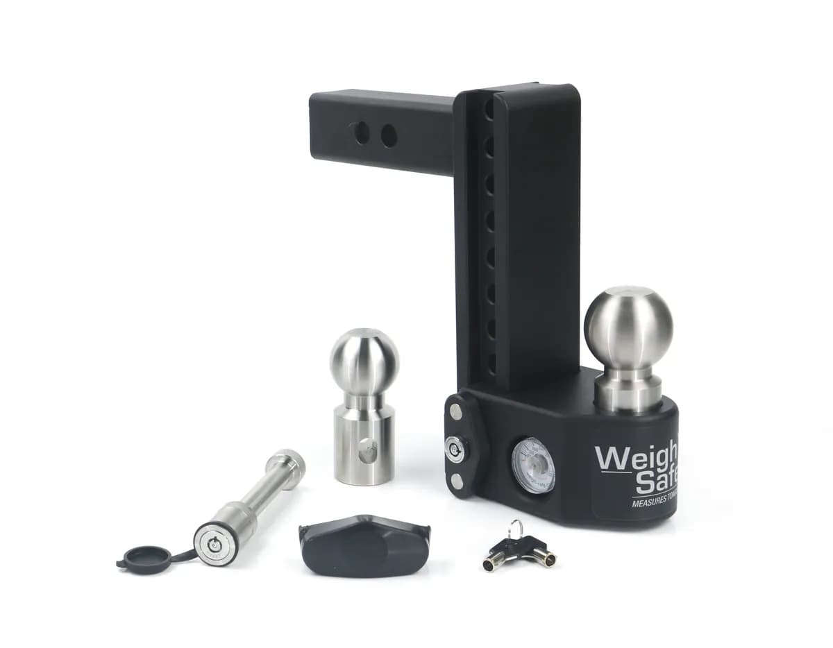 Tongue Weighing Adj Ball Mount Inc 2in And 25/16in Balls 8in Drop 2in Shank