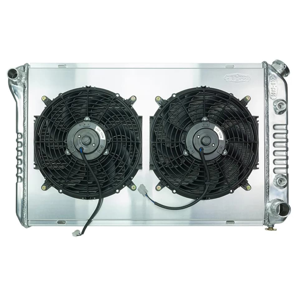1984-1987 Buick Regal Grand National Aluminum Radiator Auto Transmission Dual 12 Inch Fans Cold Case Radiators