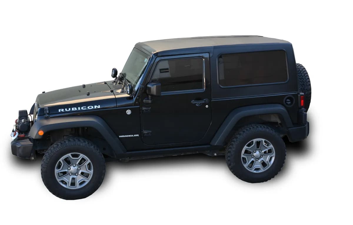 0718 Wrangler 2DR 2pc Hard Top(Square Back)(Factory Style)(No Deforst no Wiper)