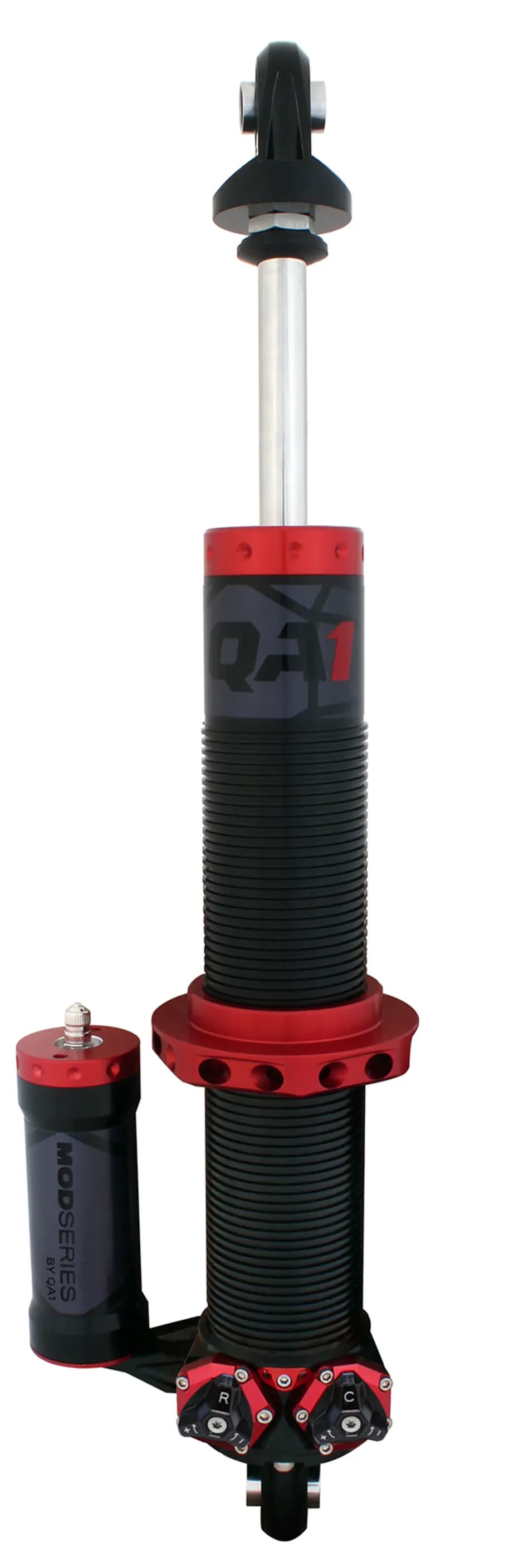 QA1 M711PL Shock, MOD C-O, LH Piggyback 12.88 Comp, 19.50Ext, 6.63 Travel, Eye-B/Eye-B