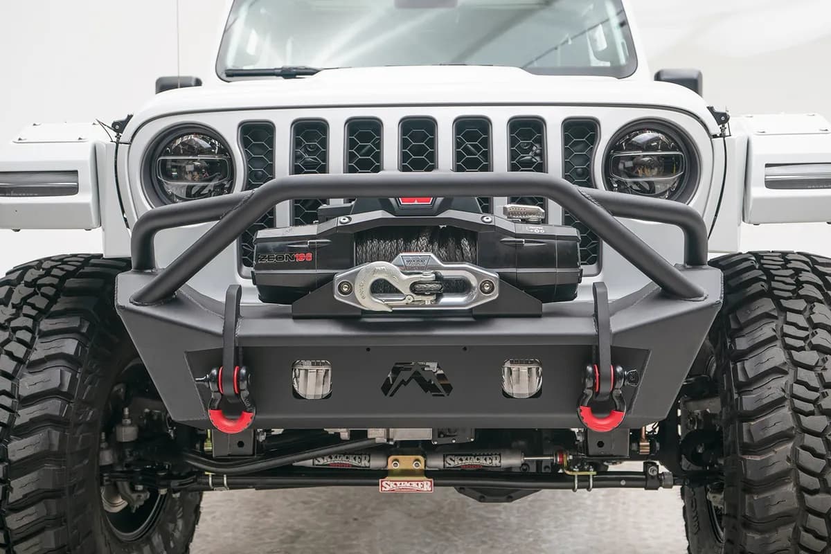 Stubby Bumper; w/Pre-Runner Guard; 2 Stage Matte Black Powder Coated;