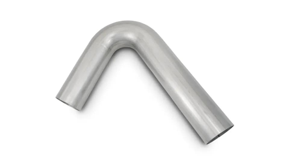 120 Degree Stainless Steel Bend; 4 in. Tube OD; 4 in. Centerline Radius; 6 in. Leg Length From Tangent 1; 6 in. Leg Length From Tangent 2;