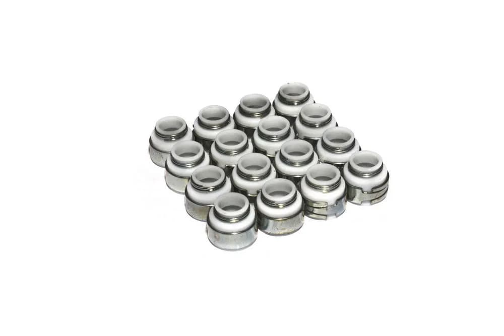 COMP Cams 512-16 Set of 16 PTFE Valve Seals for .500 Guide Size, 3/8 Valve Stem
