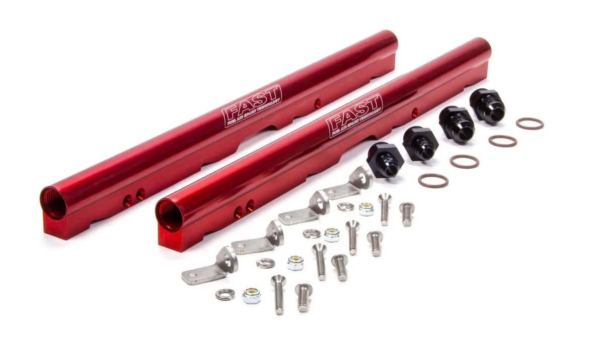 FAST 146032-KIT Red Billet Fuel Rail Kit for LS1 and LS6 LSXr 102mm Intake Manifolds