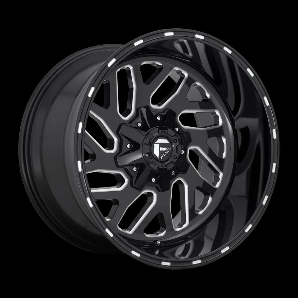 Triton 20x12 8x165.10 Gloss Black Milled -43 mm