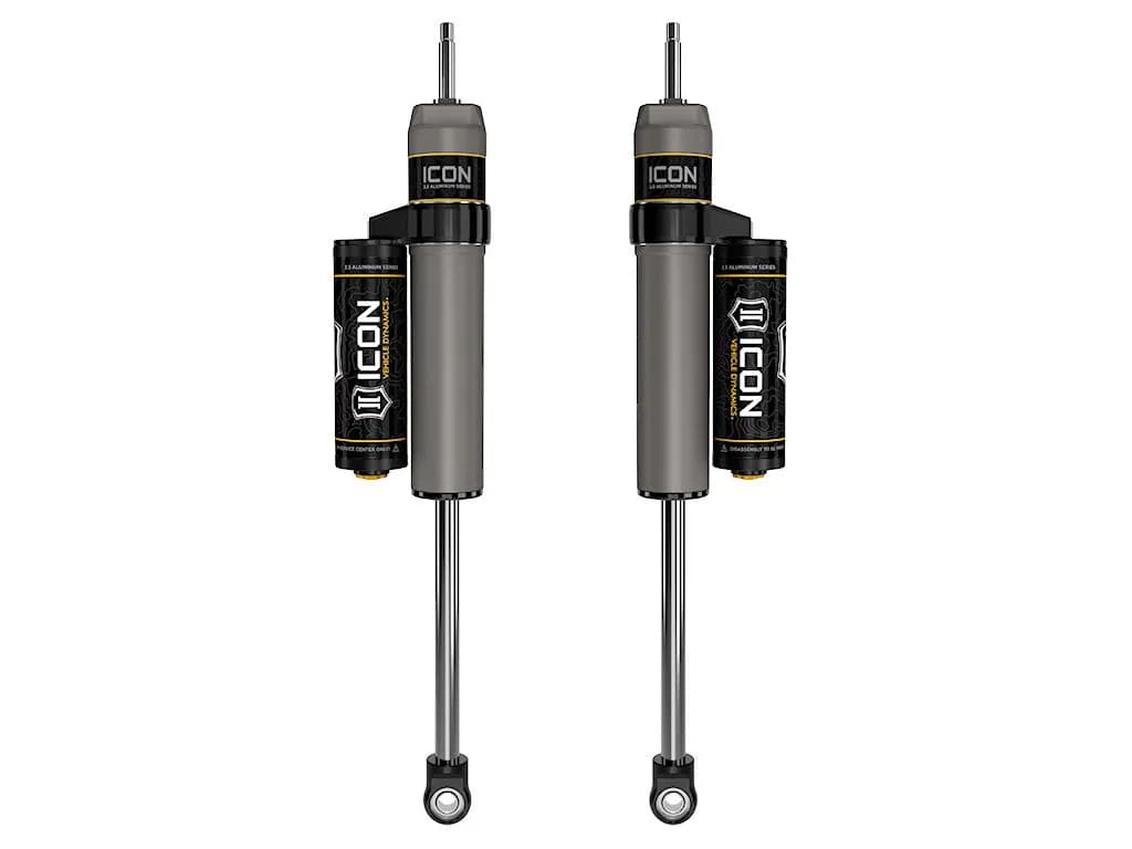 ICON 2005-2026 Ford F-250/F-350 Super Duty 4WD, 7” Lift, Front, V.S. 2.5 Aluminum Series Shock Absorbers, Piggyback Reservoir, Pair