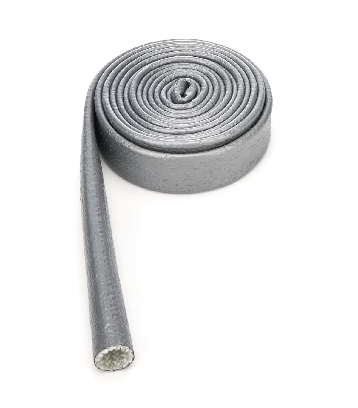 Heat Sleeve 3/4 Inch x 10 Foot Braided Fiberglass 500-2200 Degree F Silver Thermo Tec
