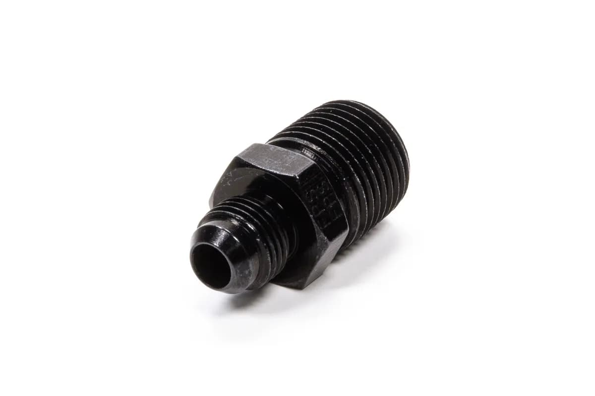 Straight Adapter Fitting #6 x 1/2 MPT Black