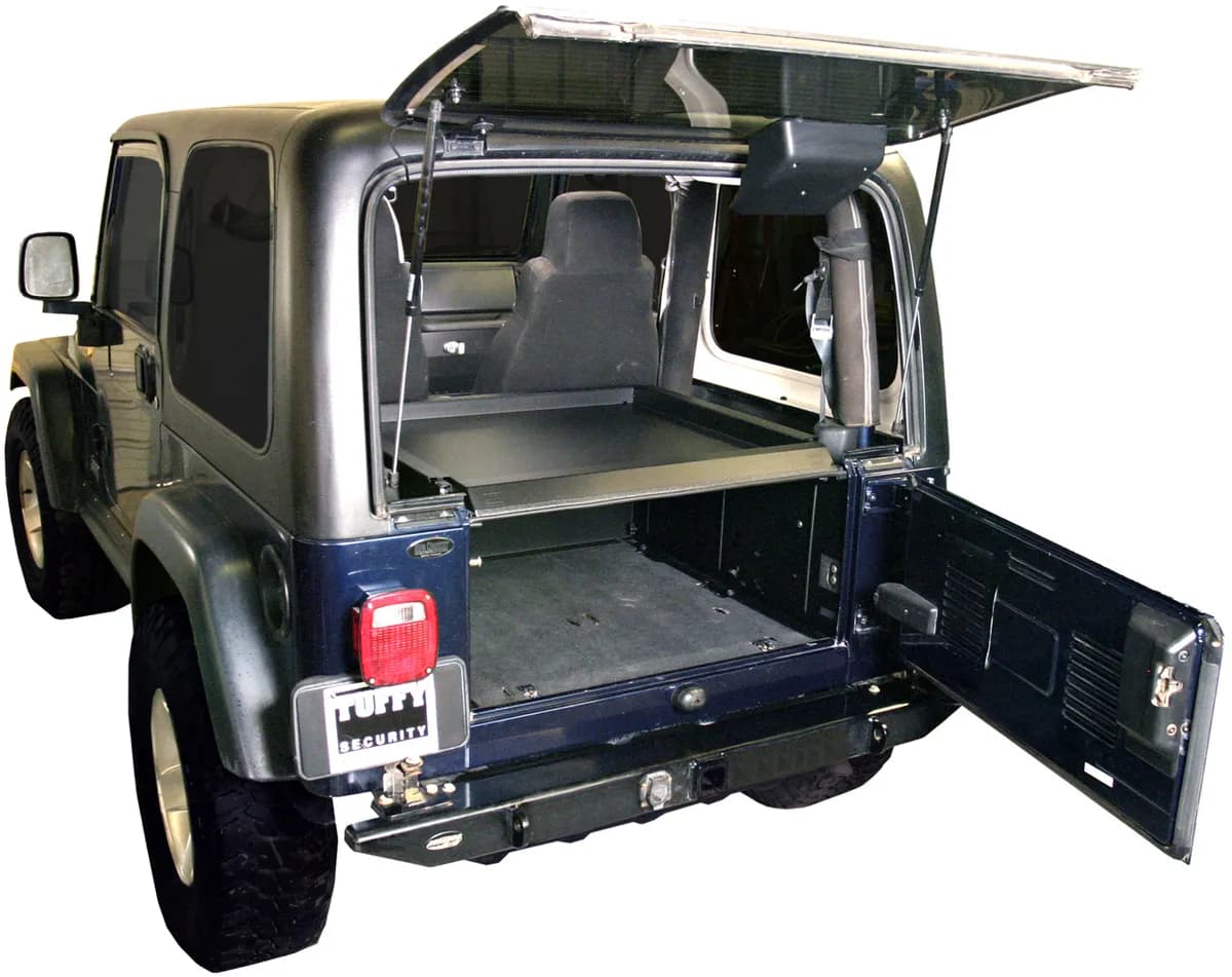 Deluxe Cargo Enclosure - '87-95 Wrangler YJ / '97-06 Wrangler TJ (Black)