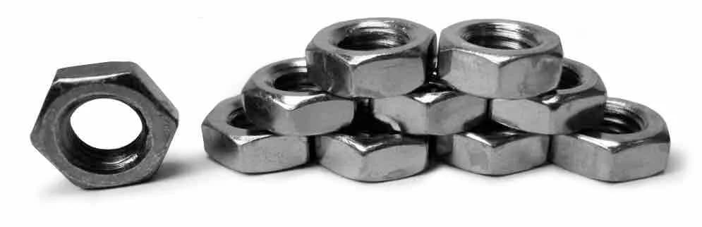 Nuts Bulk Jam 7/16-20 LH 10 Pack Grade 2 Plated Zinc Silver