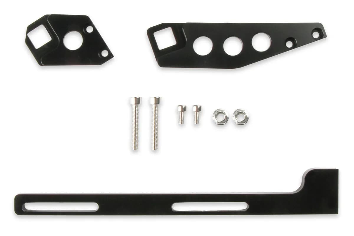 Sniper EFI Intake Throttle Cable bracket Kit for LS3 fabricated series intake manifolds -Black Finish