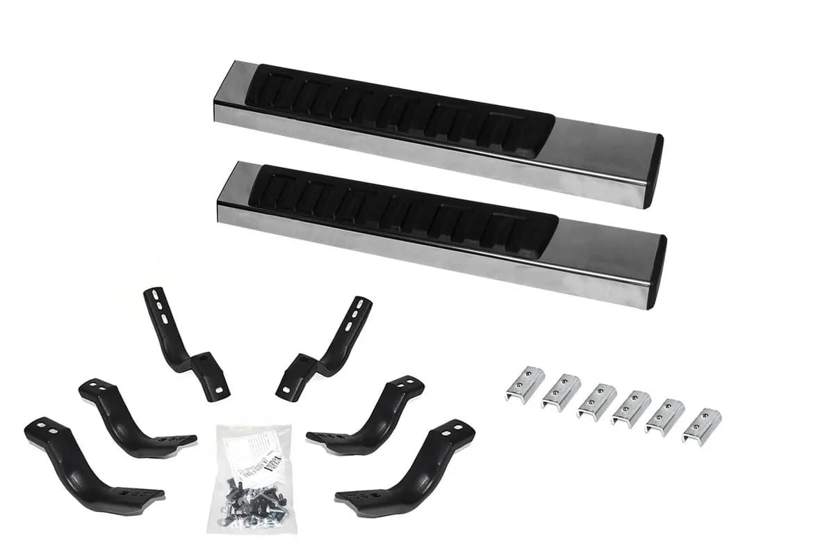 Go Rhino 6862409952PS - 6 OE Xtreme II SideSteps With Mounting Bracket Kit - Polished Stainless Steel