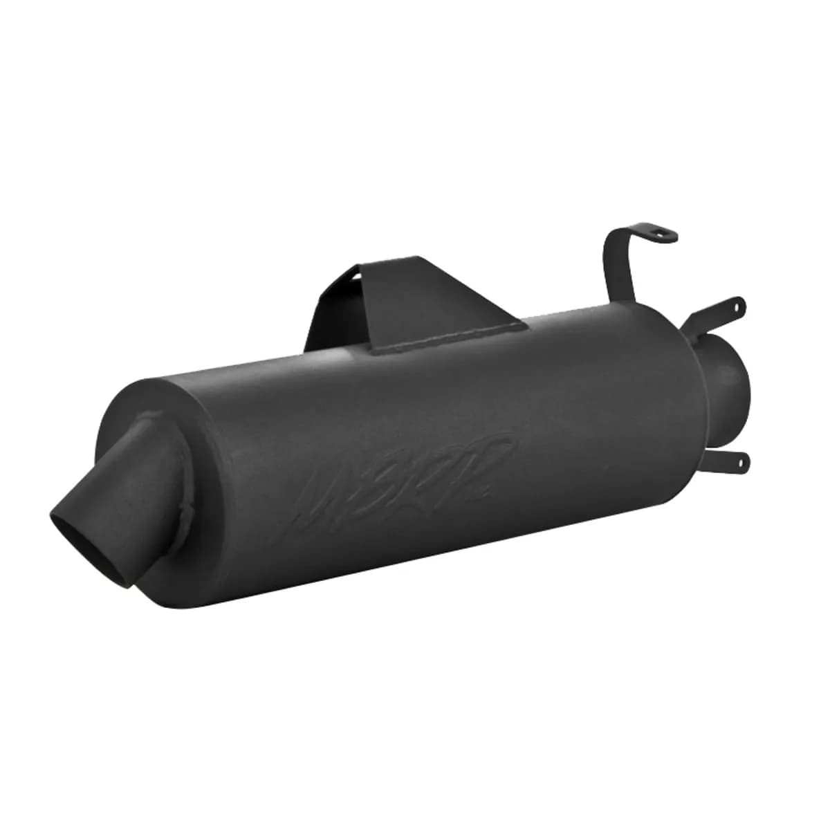 ATV Exhaust System With Sport Muffler; Slip-On Combination;1.75 in. Inlet; 4.25 in. Diameter Body; Chambered Muffler;