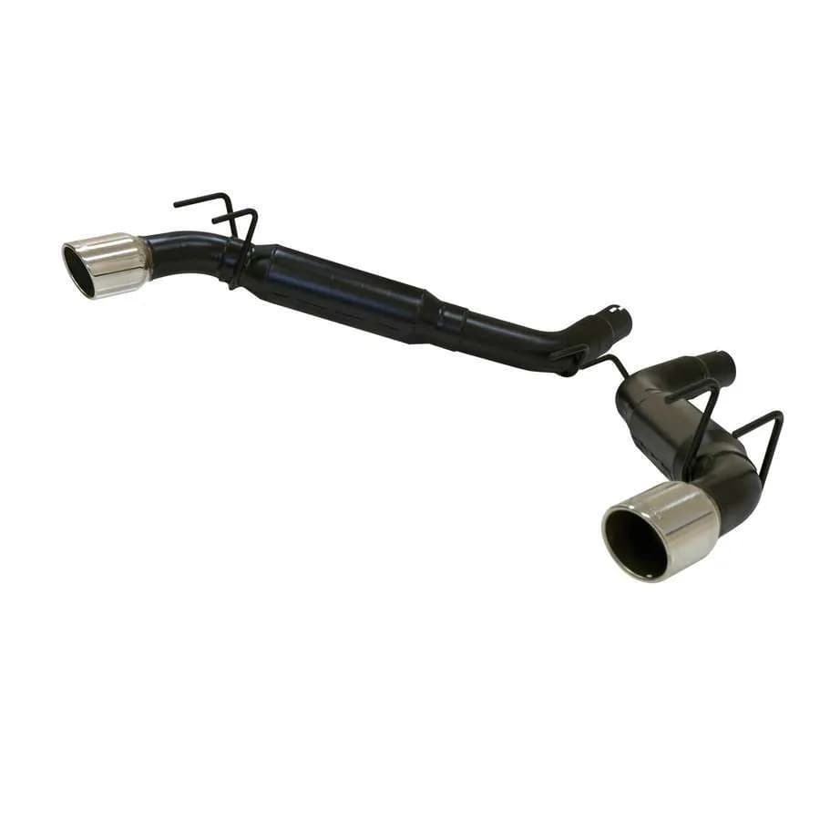 10-13 Chev. Camaro SS 6.2L V8 Axle-Back Outlaw Mufflers Mandrel Bent 3in. 16 gauge Tubing 4in. Polished T304 Stainless Steel Tips DOR Outlaw 409S Stainless Steel (Fits Hard Top and Convertible models does not fit vehicles equipped with factory