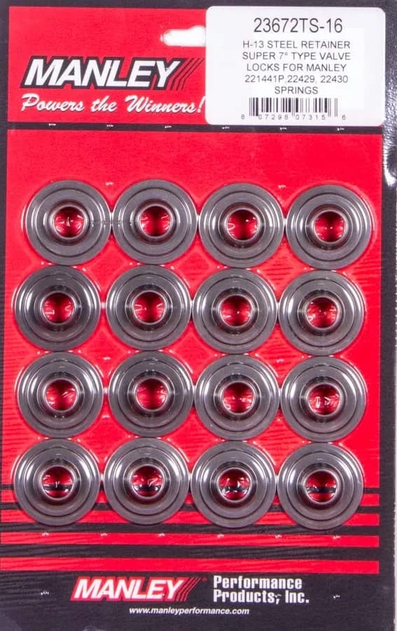 Manley 23672ts-16 Manley Spring Retainer, Ret-H-13 1.570,super 7 Dbl