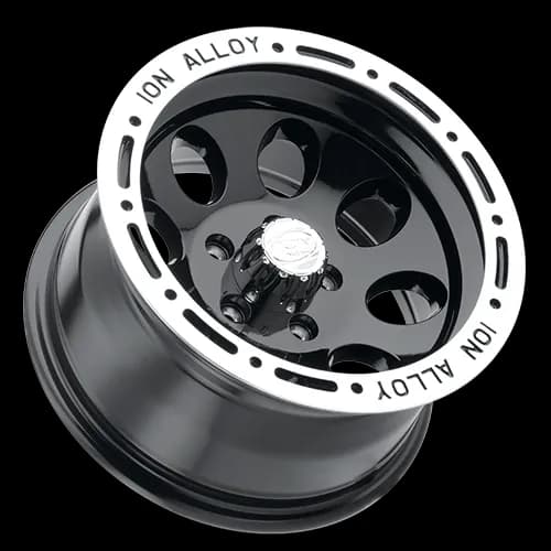 Cast Aluminum Wheels 174 15x8 Machined Lip Black 5 On 127 Bolt Pattern -27 Offset ION Wheels
