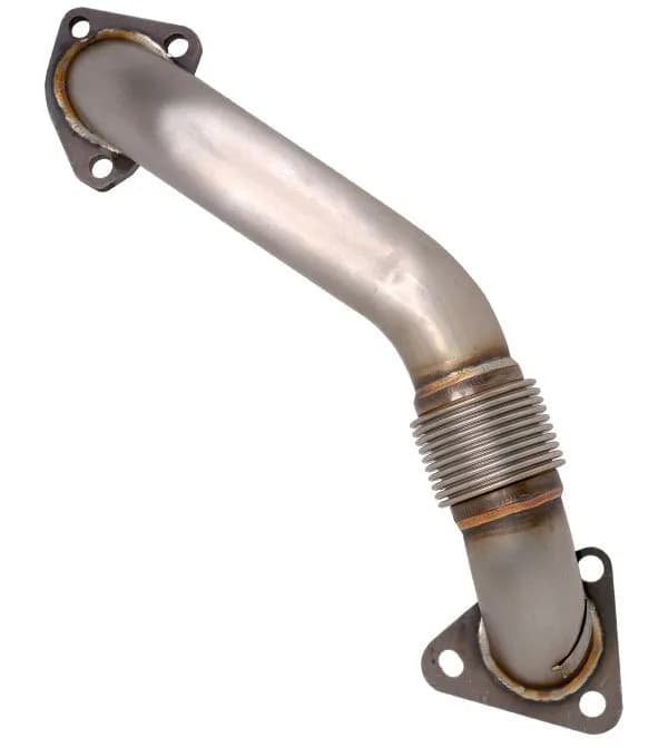 Right up-pipe passenger side only d-shape Does not work with OEM manifold for PPEs manifold