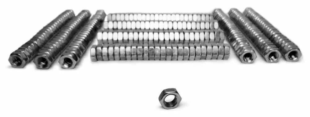 Nuts Bulk Jam 3/4-16 LH 300 Pack Grade 5 Plated Zinc Silver