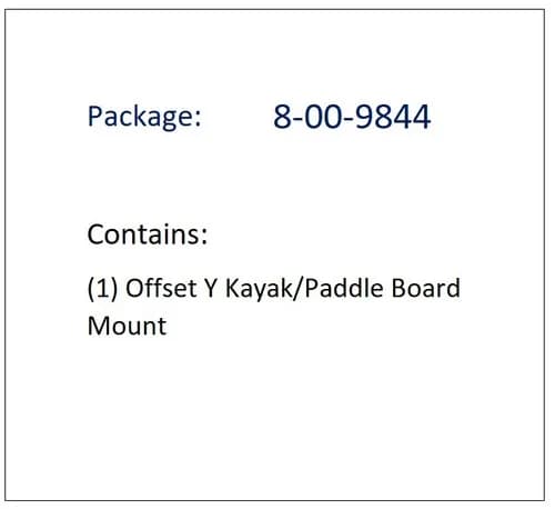 Exposed Rack Offset Kayak y Click Mount