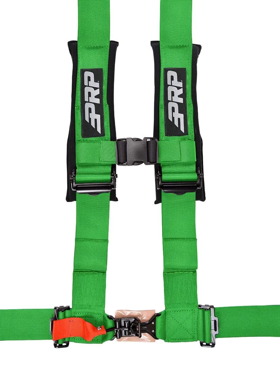 4.3 Harness 4 point Harness with 3 inch Belts Green PRP Seats