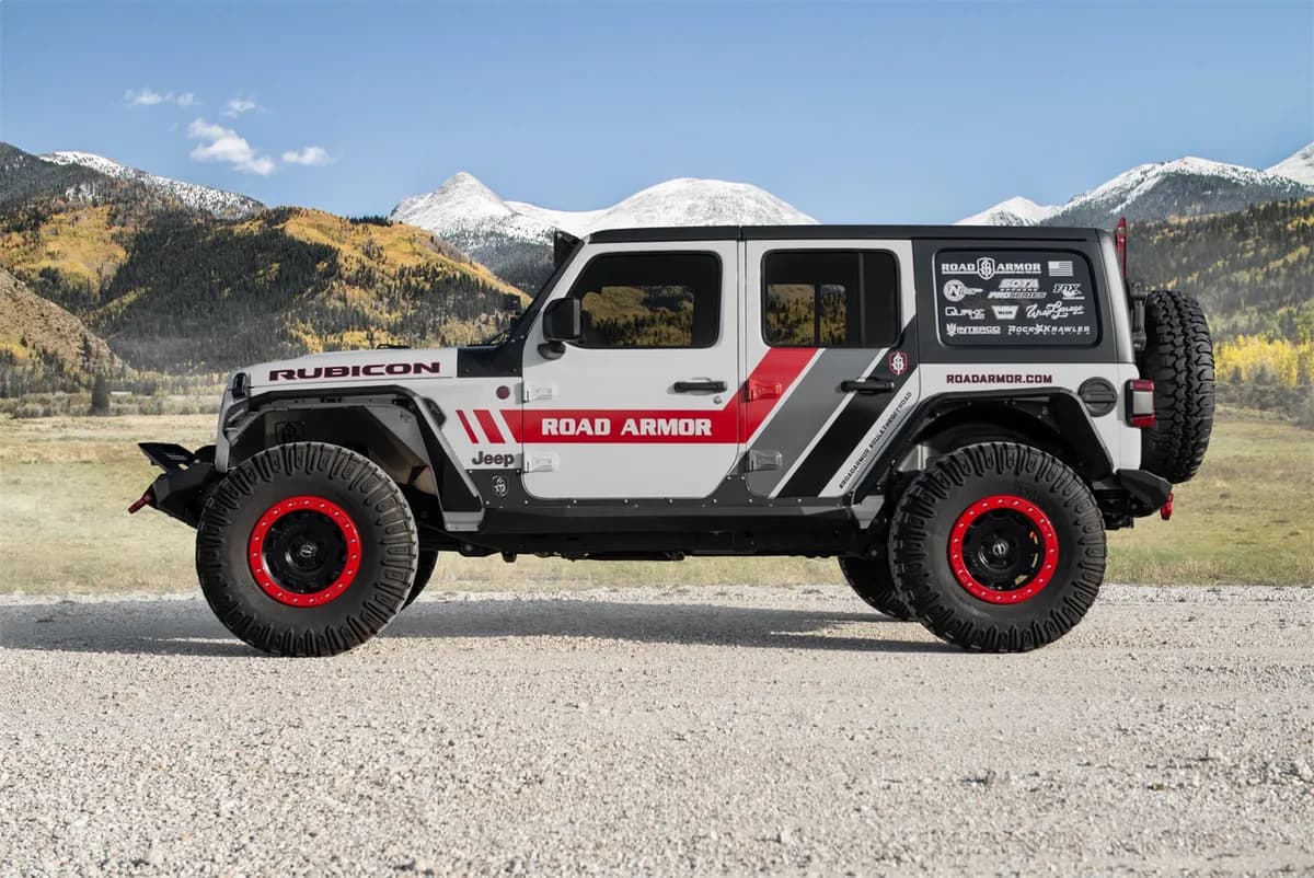 Stealth Front Mid Width Winch Bumper Sheet Metal Pre-Runner Guard - Texture Black 2018-2025 Jeep JL JLU JT