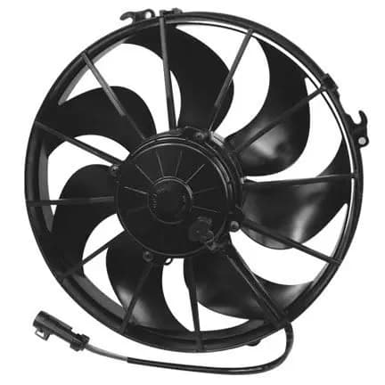 SPAL® 12.00" Inch Electric Fan Puller Style Extreme Performance 1870 CFM 7 Curved Style blades