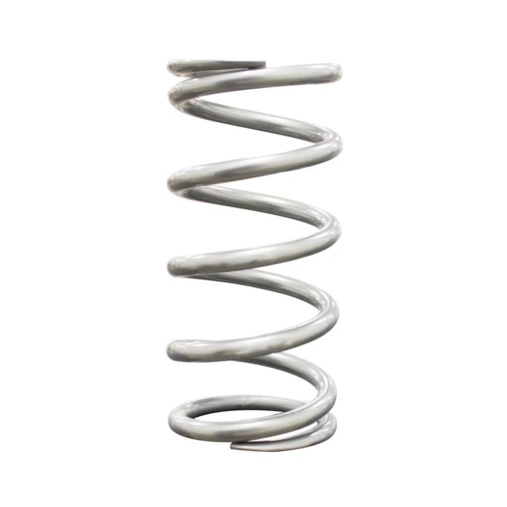 QA1 7HT350 Spring, Cr-Si High Travel 2-1/2 Id 7 X 350 Lbs/In. Silver Pwdr Coat